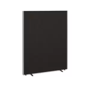 image of Floor standing fabric screen 1800mm high x 1400mm wide - charcoal