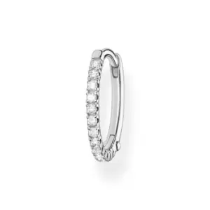Image of THOMAS SABO Silver CZ Large Single Hoop Earring