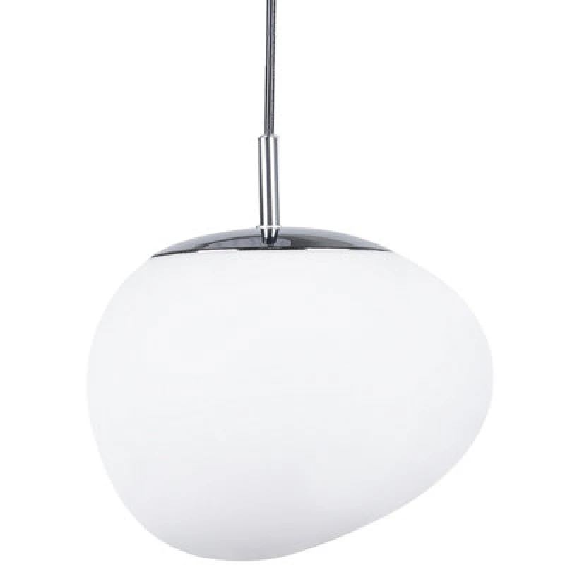 Image of Beliani Pendant Lamp Liffel Glass White