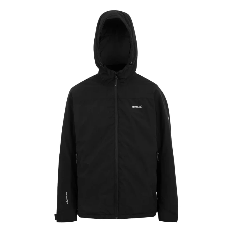 Image of Regatta Regatta Men Frelton Waterproof Insulated Jacket in Jet Black Size: 3X-Large Jet Black XXXL Male 5063516129349