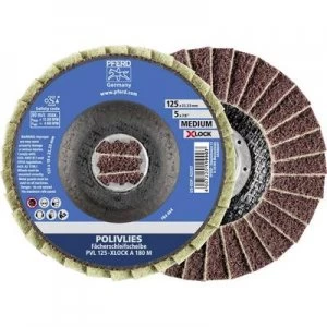 image of PFERD 44694212 HORSE POLIVLIES-FANS DISC 125mm X-LOCK CORUNDS A 180 medium Diameter 125mm 5 pc(s)