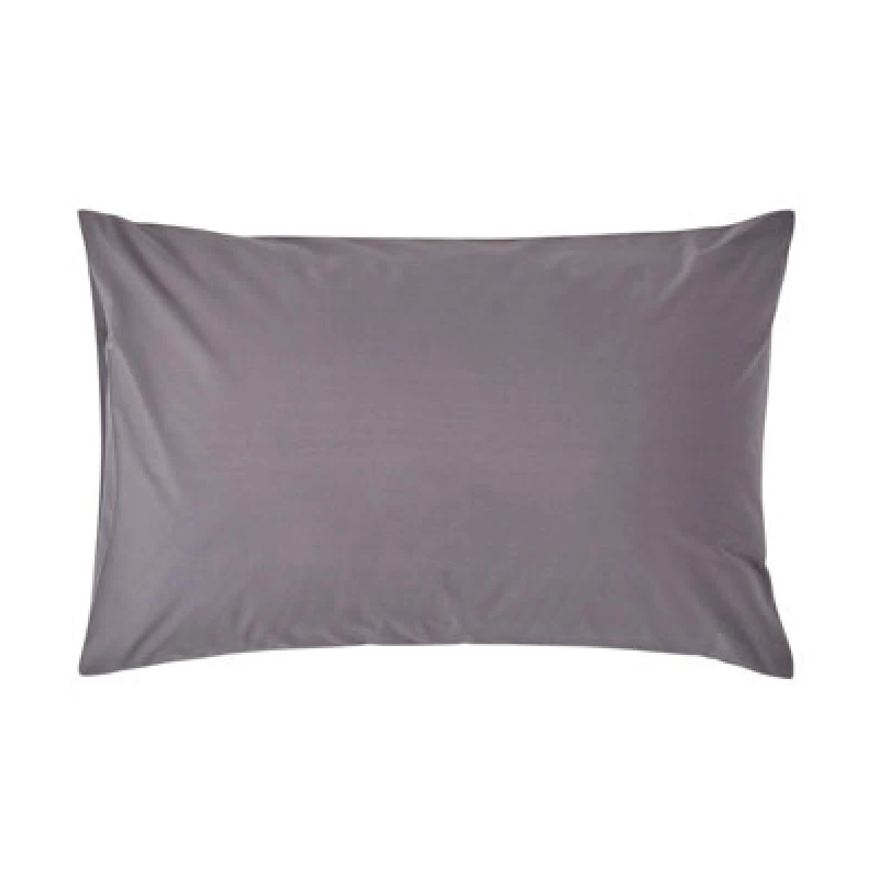 Image of Homescapes Egyptian Cotton Housewife Pillowcase 200 TC , Standard Size Dark Grey