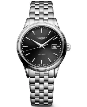 Image of Longines Flagship Automatic Black Dial Steel Womens Watch L4.374.4.59.6 L4.374.4.59.6