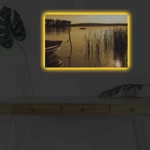 Image of 4570DHDACT-121 Multicolor Decorative LED Lighted Canvas Painting