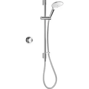 image of Mira Mode Thermostatic Digital Mixer Shower Pumped Rear Fed in Chrome Stainless Steel