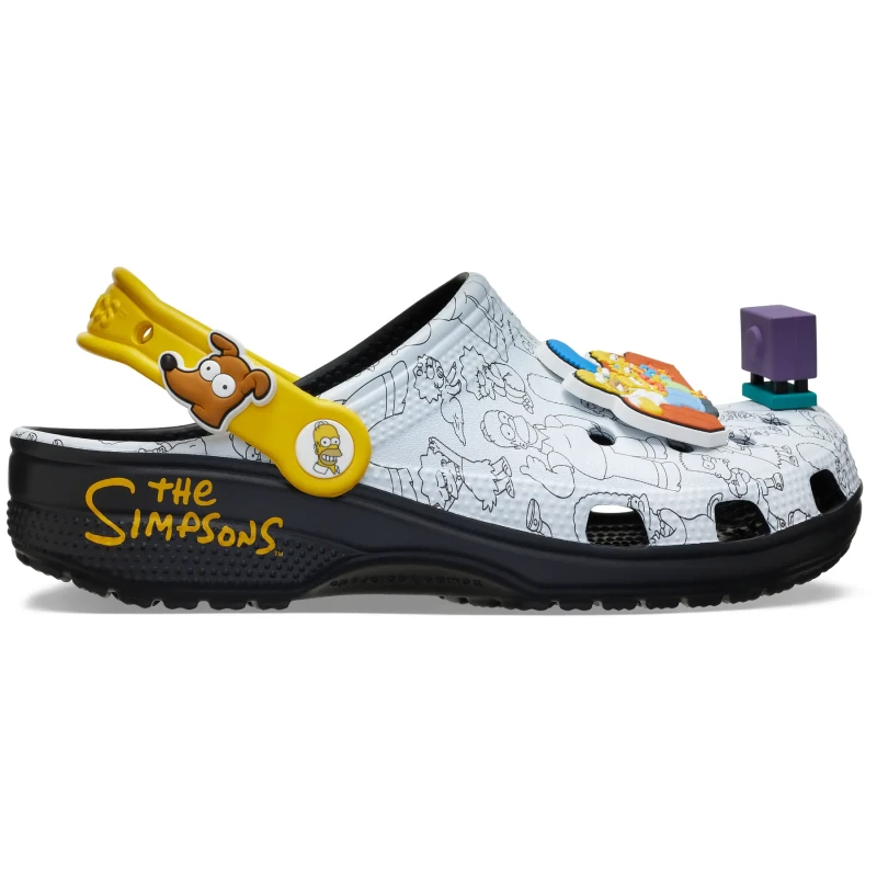 Image of Crocs The Simpsons Cls Clg womens Clogs (Shoes) in Multicolour