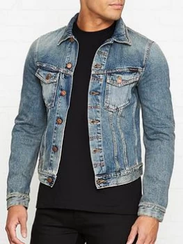 Image of Nudie Jeans Mens Billy Denim Jacket - Shimmering Indigo - M