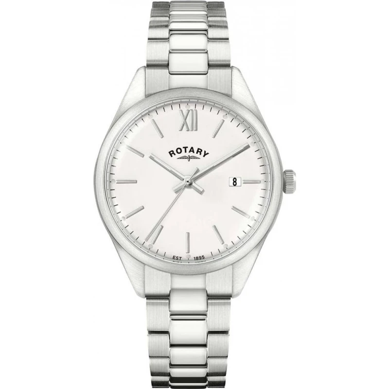 Image of Rotary Rotary Men RGB10003-01 Heritage 39mm Quartz Watch in Silver Silver One Size Male 5018479162742