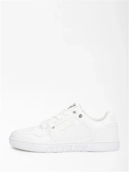 image of GUESS Sneakers Women White Ecopelle - Faux Leather