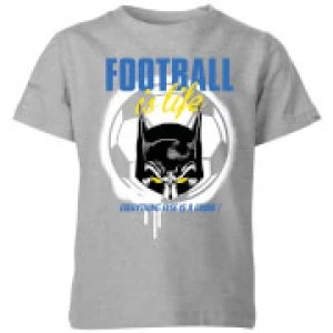 image of DC Batman Football Is Life Kids T-Shirt - Grey - 11-12 Years