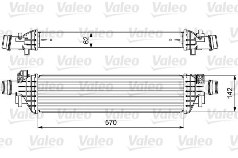 Image of Intercooler VALEO 818628