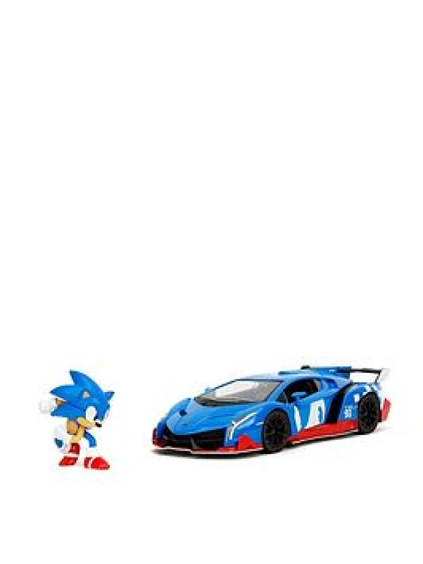 Image of Hollywood Rides Sonic The Hedgehog Lamborghini Veneno 1:24 One Colour WE2EO Unisex