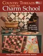 Image of country threads goes to charm school 19 little quilts from 5 squares