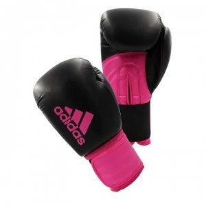 Image of adidas Hybrid 100 Boxing Gloves - Pink/Black