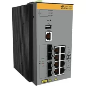 image of Allied Telesis IE340-12GT - 8 Ports - Manageable Layer 3 Switch