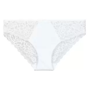 image of DIM SUBLIM DENTELLE X2 womens Knickers/panties in Black - Sizes S,UK 10,UK 12,UK 14,UK 16,UK 18,UK 20