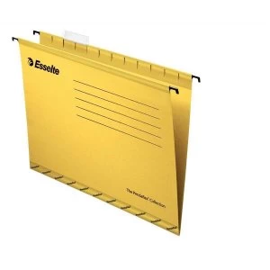 Image of Esselte Pendaflex Foolscap Suspension File Yellow 1 x Box of 25