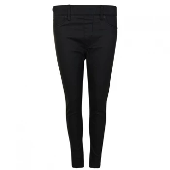 image of TRUE RELIGION Runaway Mid Rise Leggings - Blk Coated 1002