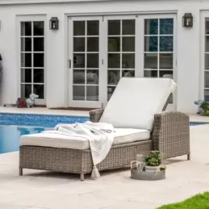 Image of Gallery Outdoor Mileva Sunlounger Natural