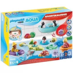 image of Playmobil 1.2.3 AQUA Bath Time Fun Advent Calendar (71086)