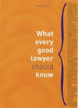 Image of What Every Good Lawyer Should Know by Ian Campbell Paperback