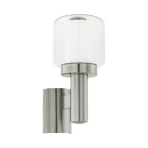 Netlighting Poliento 1 Light Outdoor Wall Light Stainless Steel IP44, E27