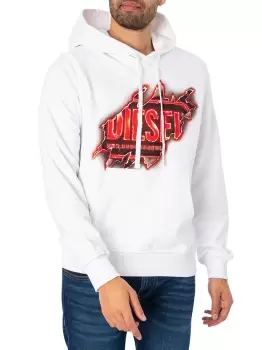 image of Ginn Rip Graphic Pullover Hoodie