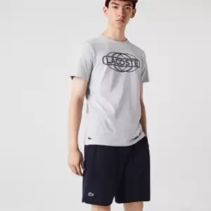 Image of Mens Lacoste SPORT Ultra-Light Shorts Size 2 - XS Navy Blue / White