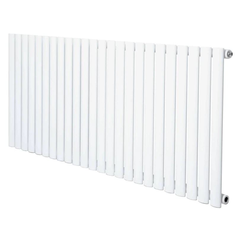 Image of Monstershop Oval Single Column Radiator - 600 x 1440mm - White White Unisex