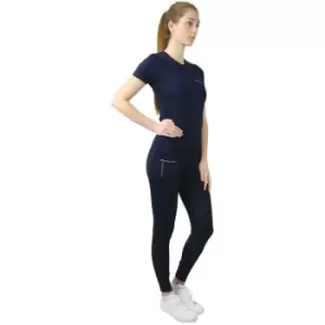 image of HY - Womens/Ladies Synergy Horse Riding Tights (l) (Navy) - Navy