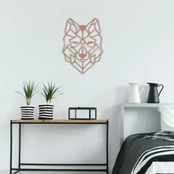 Image of Wolf2 - Copper Copper Decorative Metal Wall Accessory