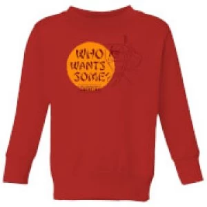 Image of Samurai Jack Who Wants Some Kids Sweatshirt - Red - 11-12 Years
