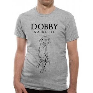 Image of Harry Potter - Free Elf Mens XX-Large T-Shirt - Grey
