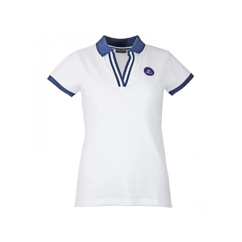 Image of Womens polo shirt Peak Mountain Asfalte Blanc Female S