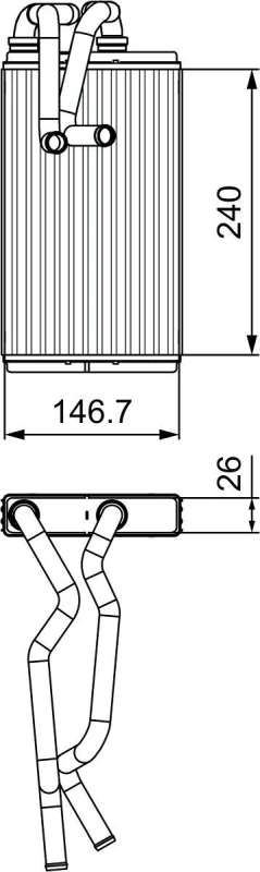 Image of Heater matrix VALEO 811525