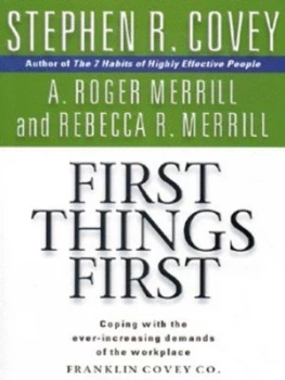 Image of First Things First by Stephen R. Covey Paperback
