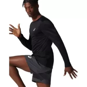 Image of Asics Mens Core LS Running Top - Black