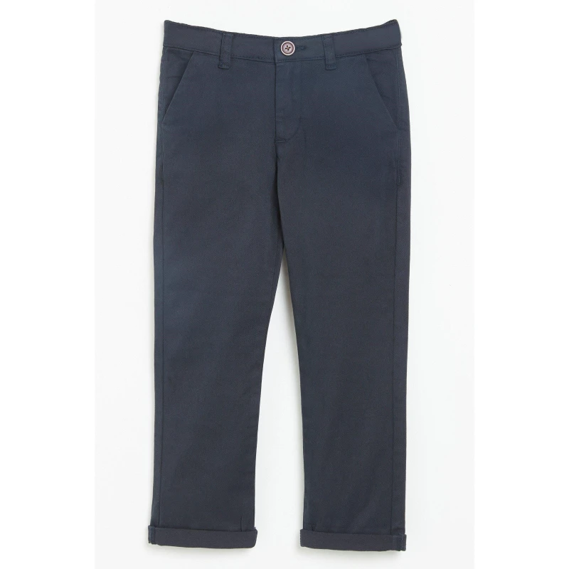 Image of Studio Younger Boys Chino Trouser Navy - Blue Blue 1 - 2 Years