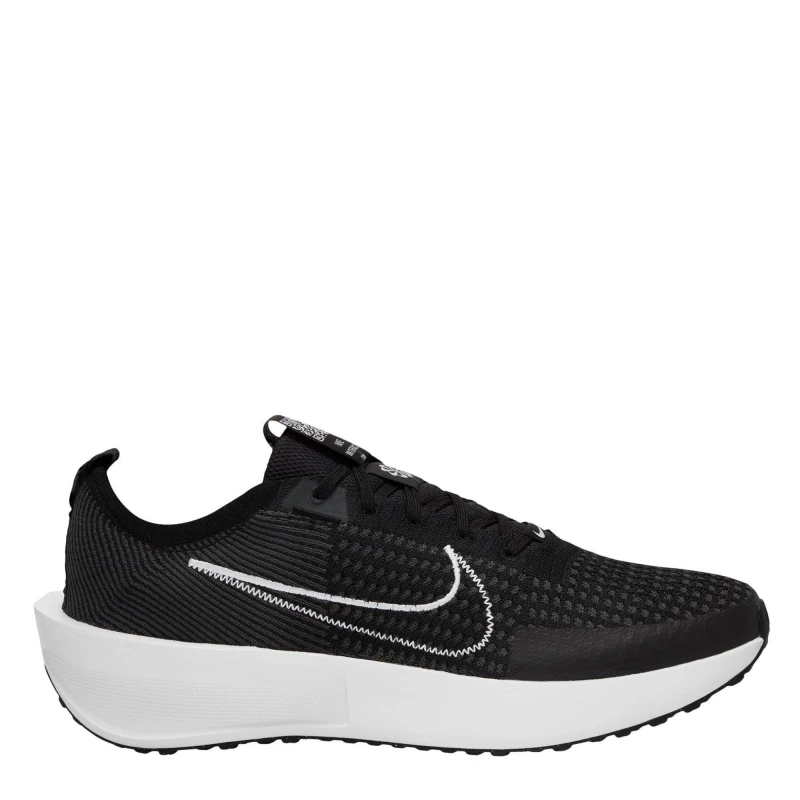 Image of Nike Interact Run Mens Road Running Shoes Black/White male 8 (42.5)
