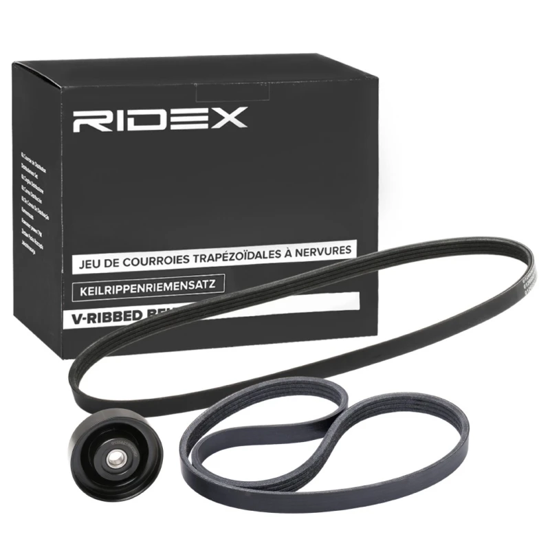 Image of RIDEX 542R0910 V-ribbed belt set V-Ribbed Belt Set (542)