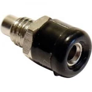 image of Mini jack socket Socket vertical vertical Pin diameter 2.6mm Black