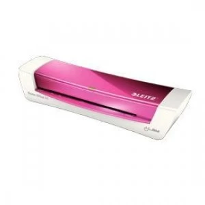 image of Leitz iLAM Home Office A4 Laminator Pink and White