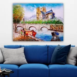 Image of 400016632_70100 Multicolor Decorative Canvas Painting