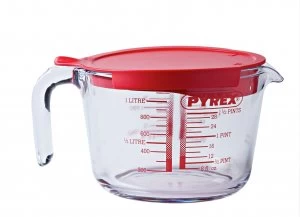 Image of Pyrex 1L Measuring Jug with Lid