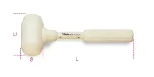 Image of Beta Tools 1391A Tile Worker's Dead Blow Hammer 1000g 013910210