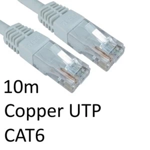 Image of RJ45 (M) to RJ45 (M) CAT6 10m White OEM Moulded Boot Copper UTP Network Cable