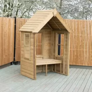 image of Shire Almarie Glazed Arbour with Bench