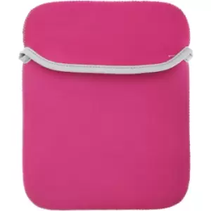 image of Reversible IPad / Tablet Sleeve / Bag (One Size) (Fuchsia/ Graphite Grey) - Bagbase