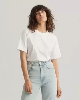Image of GANT Women Icon G Essential T-Shirt (XS) White