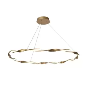 Sand LED Pendant Lamp 48W 3480Lm 3000K Golden